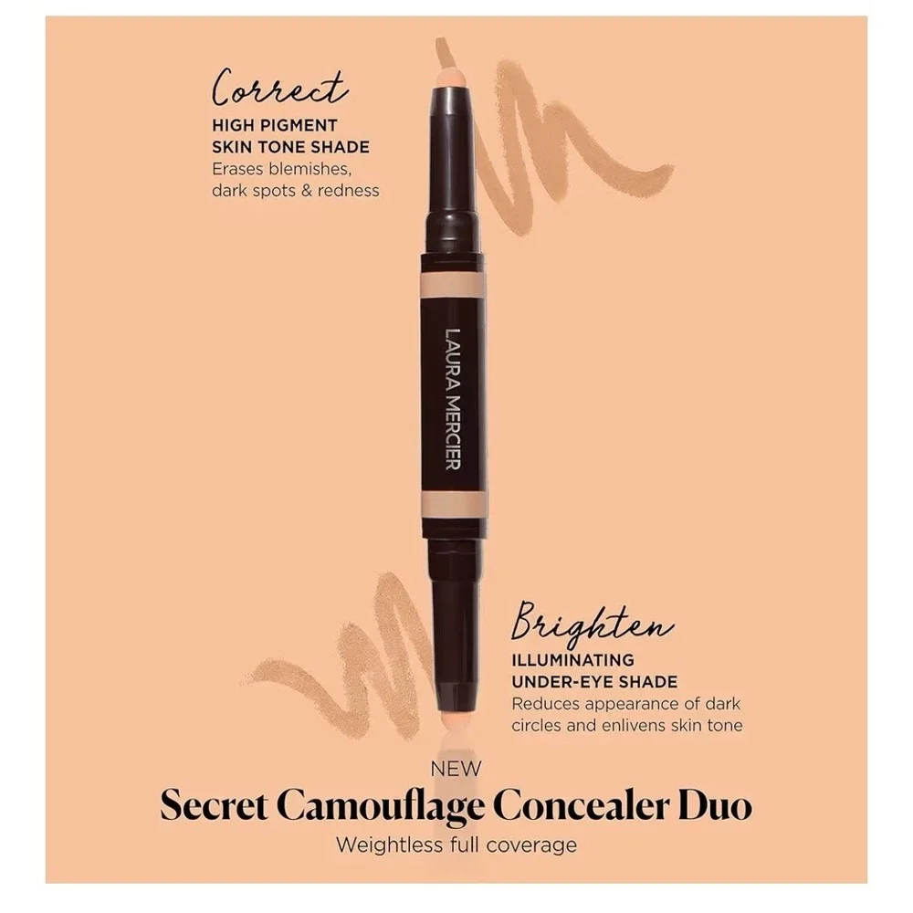 Laura‎ Mercier Secret Camouflage Brighten and Correct Concealer Duo Stick 5N